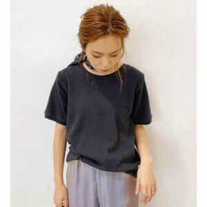 Ungrid アングリッド ハニカム ハーフスリーブワッフルTee Tシャツ