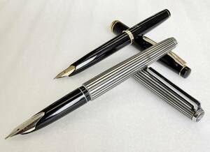 1円～ パイロット プラチナ 万年筆 2本 アンティーク品 18k 現状渡し pilot fountainpen