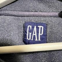 old GAP スナップ　スウェット　トレーナー　長袖 古着 ボーダー_画像3