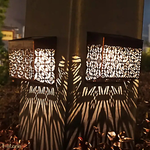 ソーラーライト 野外 防水 LED 壁掛けライト 2個セット ガーデン 花びら幾何学 自動点灯 おしゃれ アンティーク ガレージ 倉庫 雰囲気照明