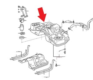 新品未使用 純正 トヨタ マーク2 JZX110 110系 2002/10- 2004/11 燃料タンク ガソリンタンク フューエルタンク T0846-1