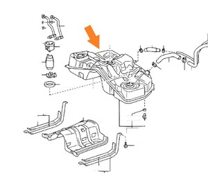 トヨタ マーク2 JZX110 110系 未使用 純正 2002/10- 2004/11 燃料タンク ガソリンタンク フューエルタンク T0846-2