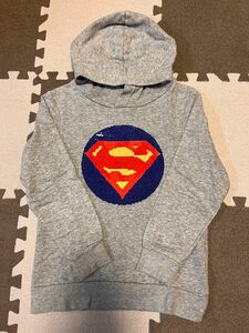 キッズ　パーカー　H&M スーパーマン&バットマン　130