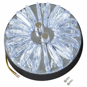 LED カーシャンデリア ルームランプ 12V レインボー発光 トラック デコトラ キャンピングカー 船 照明 ドア 開閉連動可能 車載用 車用