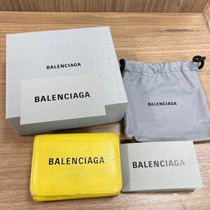BALENCIAGA バレンシアガ 財布 三つ折り財布 エブリデイ コンパクトウォレット 箱 レディース ブランド アイテム