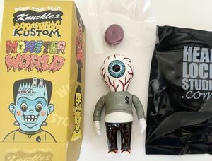 新品未使用 headlockstudio ヘッドロックスタジオ KUSTOM MONSTER WORLD ソフビ フィギュア grape brain flavors REAL HEAD ゴッコ堂 HXS 5