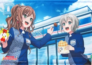 BanG Dream! ガールズバンドパーティ! ローソン限定 リサ＆モカ A2タペストリー