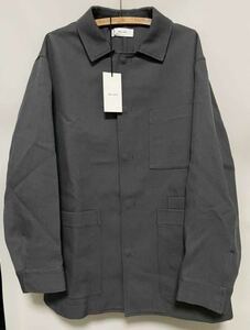 【定価6.5万】新品 WELLDER Barn Coat グレー 4 Lサイズ ウール 和紙 モヘヤ ジャケット ハーフコート ウェルダー