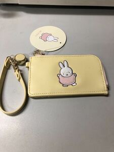 タグ付き　ミッフィー Miffy リールパスケース　イエロー