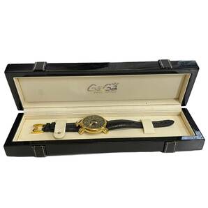 【中古品】GaGa MILANO MANIALE ガガミラノ マニュアーレ 039/250 ビバリーヒルズモデル 革ベルト クオーツ メンズ腕時計 hiL3518ROの画像2
