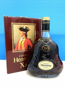 aet2559【送料無料・未開栓】 Hennessy XO ヘネシー クリアボトル 金キャップ 箱付き 700ml 40度