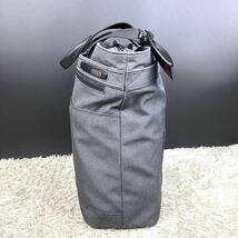 1円【極美品】TUMI トゥミ トートバッグ コンパニオントート ナイロン グレー ショルダーバッグ レザー 肩掛け メンズ ビジネス A4収納可能_画像5