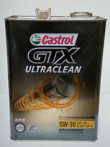 カストロールエンジンオイル 4L 1缶 GTX 5W-30 ULTRACLEAN