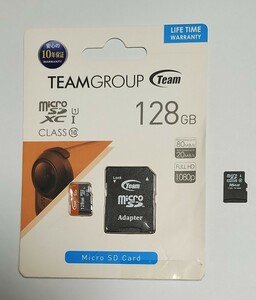 マイクロSDカード TEAM 128GB おまけ16GB付き