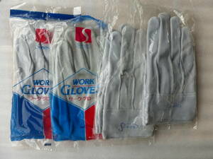 作業手袋　厚手の革手袋　４セット