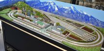 【SAZAN】鉄道ジオラマレイアウト複線※150x65cm 昭和の街並み(Ｗクロスポイント&4線ヤード)同梱不可★E_画像10