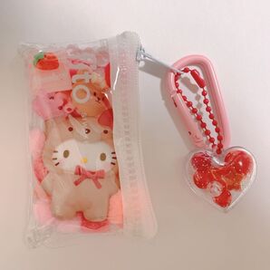 サンリオ ガチャ詰めポーチ おもちゃポーチ キーホルダー キティ