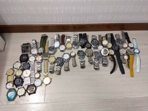 【A847】 腕時計 おまとめ 50点 SEIKO ORIENT ElGIN TECHNOS FOSSIL NIXON WENGER 自動巻き クォーツ メンズ レディース