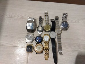 【A848】 ブランド 腕時計 おまとめ 11点 TAG HEUER RADO WALTHAM TIMEX DIESEL CYMA ELGIN TISSOT LIGIIN 自動巻き クォーツ メンズ