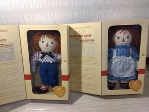 【A702】【未使用】 ラガディアン アンティークドール ラガディ アン＆アンディ DAKIN社製 Raggedy Ann&Andy 85th