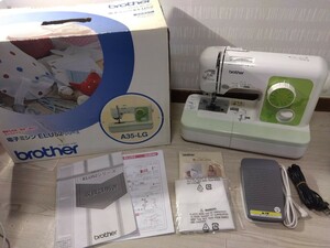 【A929】【稼働品】 brother ブラザー 電子ミシン ELU52シリーズ A35-LG コンパクトミシン コンパクト 機能充実