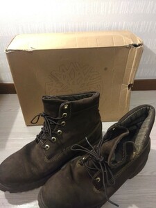 【A940】 Timberland/ティンバーランド MEN'S/HOMMES 98531 M/M 29㎝ ブラウン ロールトップ メンズ シューズ ブーツ