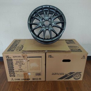 [16158] [weds VELVA SPORTⅡ] 15x5.5J +42 PCD100 4穴 未使用品 4本