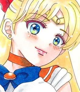 Art Auction Doujin Hand-Drawn artwork illustration Sailor Venus Minako Aino Pretty Guardian Sailor Moon A5 size, comics, anime goods, hand drawn illustration