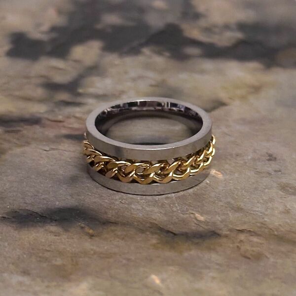 Center chain gold ring No.59
