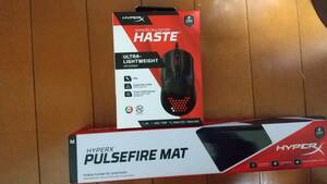 ☆HYPERX ゲーミングセット マウス Pulsefire Haste ブラック & Pulsefire マウスパッド Mサイズ 日本HP