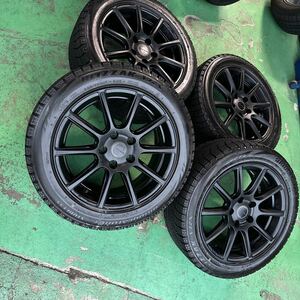 BS製 ECOFORME CRS131 ブラック★7.5J+34 PCD120-5★BS BLIZZAK VRX 225/50R17★BMW 3シリーズ(F30/F31)4シリーズ(F32/F33)