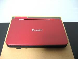 ◆送料無料◆展示品◆SHARP シャープ◆高校生向け カラー電子辞書 Brain◆PW-H1-R レッド系◆即決◆