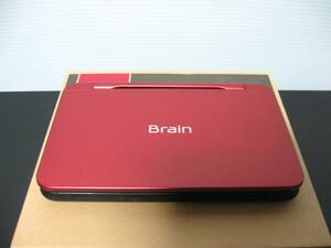 ◆送料無料◆展示品◆SHARP シャープ◆高校生向け カラー電子辞書 Brain◆PW-H1-R レッド系◆