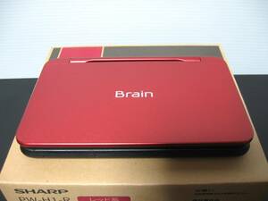 ◆送料無料◆展示品◆SHARP シャープ◆高校生向け カラー電子辞書 Brain◆PW-H1-R レッド系◆