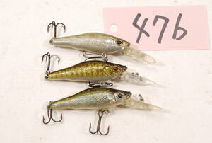 メガバス　MEGABASS　スモルト　SMOLT　３個　セット　４７６