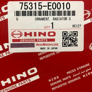 日野　ヒノ　HINO エンブレム　75315-E0010 メッキ　オーナメント　新品未使用品