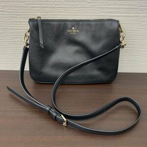 kate spade ショルダーバッグ ブラック / ケイトスペード レザー 黒 レディース