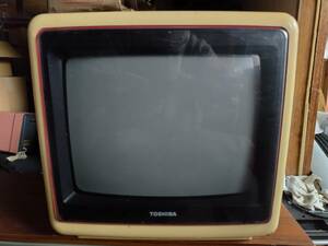  retro Toshiba color tv 10W-U30 tag * Novelty attaching 