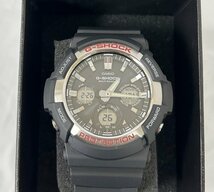 ◎【CASIO/カシオ】G-SHOCK GAW-100 ブラック タフソーラー 20気圧 防水 腕時計 ケース付き 美品/kb3053_画像1