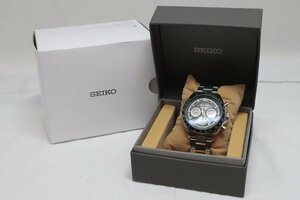 ★【SEIKO/セイコー】クロノグラフ ソーラー 腕時計 V175-0FB0 TOYOTAモデリスタコラボ 中古美品 動作確認済み/ab4537