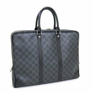 【LOUIS VUITTON】ルイヴィトン ポルトドキュマン・ヴォワヤージュ ダミエ グラフィット M41125 BA4121/ビジネス/2j2073