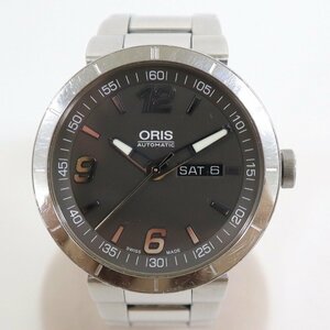 【ORIS/オリス】TT1 腕時計 7651-03 デイデイト 自動巻き 裏スケルトン シルバー メンズウォッチ 現状販売品/ts0209