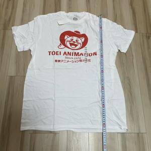 東映アニメーション　ロゴ　Tシャツ　ホワイト　Lサイズ