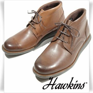 新品1円～★HAWKINS ホーキンス メンズ 本革 レザー チャッカブーツ シューズ 25.0m TR ADRIAN CHUKKA ブラウン 茶 ◆3054◆