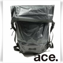 新品1円～★ace.TOKYO エース ACE リュック バックパック バッグ WD プロテクション 防水 防塵 25L ロールトップ型 15インチ 黒◆3212◆　_画像1