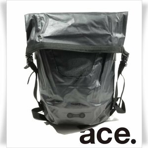 新品1円～★ace.TOKYO エース ACE リュック バックパック バッグ WD プロテクション 防水 防塵 25L ロールトップ型 15インチ 黒◆3212◆　