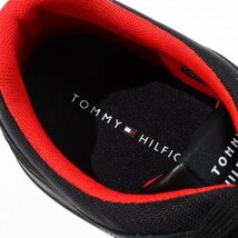 新品1円～★TOMMY HILFIGER トミー ヒルフィガー レザーフラッグスニーカー シューズ 28.0cm ブラック 黒 正規店本物◆3348◆_画像10