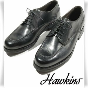 新品1円～★定2.2万 HAWKINS ホーキンス メンズ 牛革レザー ビジネスシューズ 24.5cm 黒 ブラック HB21031 Uチップ ボロネーゼ製法◆3683◆