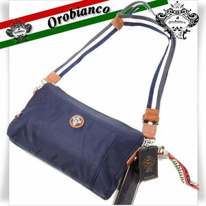 新品1円～★Orobianco オロビアンコ イタリア製 2WAY ショルダーバッグ LARIS S-HA セカンドバッグ クラッチ ネイビー 紺 本物 ◆3816◆