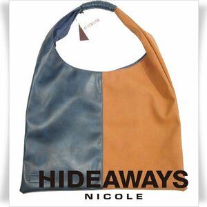 新品1円～★HIDEAWAYS NICOLE ハイダウェイ ニコル メンズ トライアングルトートバッグ 大容量 正規店本物 ◆3836◆